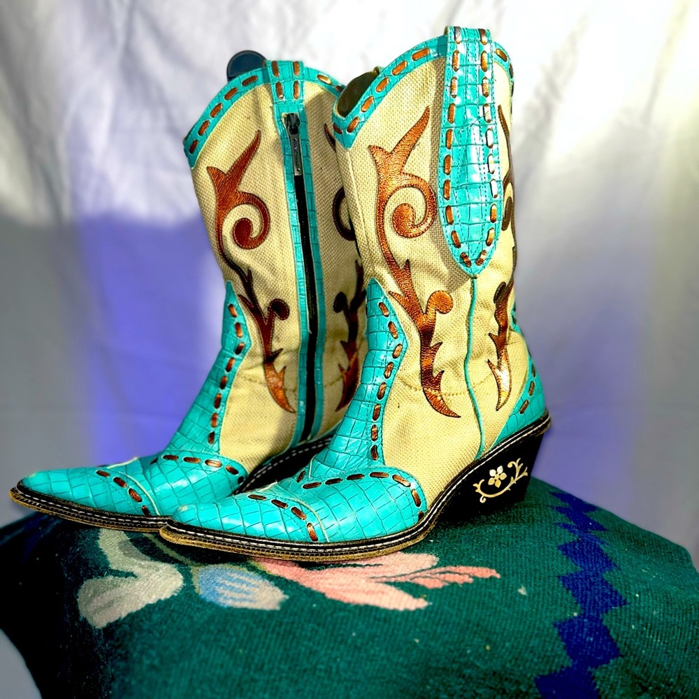 These are basically one of a kind Donald J Pliner Cowgirl Boots.